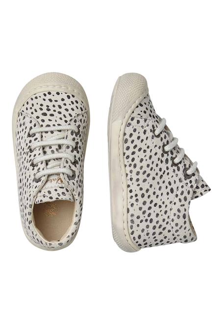 Chaussures en suède imprimé poney cocoon Gris clair-+Noir-beige- 4 - vertbaudet enfant 