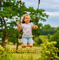 Balançoire pour portique bois bois h190-250cm  - vertbaudet enfant