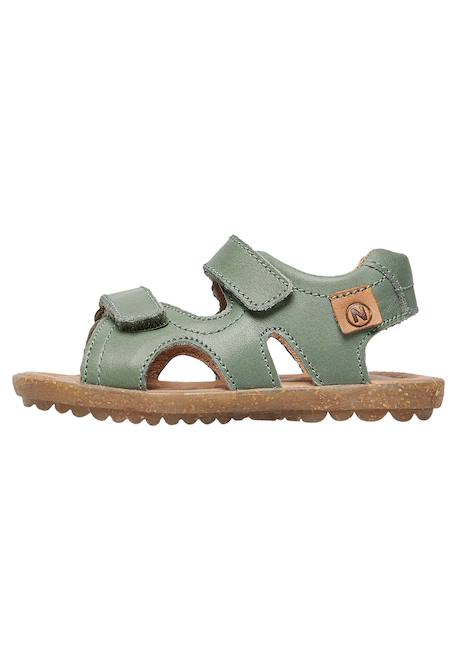 Sandales en cuir sky Beige-+Bleu clair-+Cognac-+Marine-+Orange-+Vert clair- 28 - vertbaudet enfant 