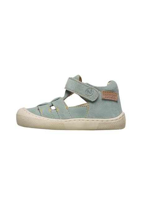 Sandales en daim fildi Beige-vert militaire-+Sage- 8 - vertbaudet enfant 