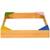 Bac à sable carré en bois pour enfants 4 assises en coin et film protection 109 x 109 x 19,8 cm bois naturel Beige 2 - vertbaudet enfant 