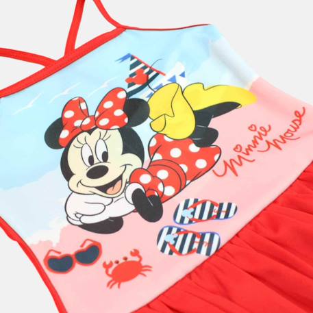 Maillot de bain une pièce fille imprimé minnie Rose+Rouge 10 - vertbaudet enfant 