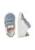 Baskets en cuir et suède pinn vl. Blanc crème-céleste 4 - vertbaudet enfant 