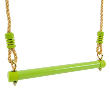 Balançoire trapèze pour portique  métal h190-250cm Marron - vert 2 - vertbaudet enfant 