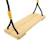 Balançoire pour portique bois bois h190-250cm Marron - noir - moutarde 2 - vertbaudet enfant 