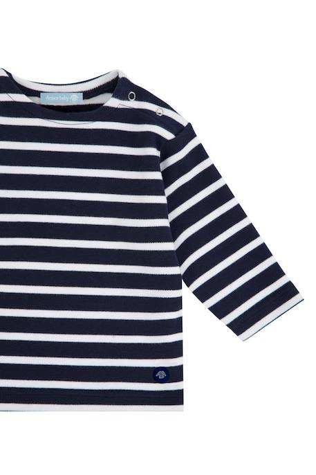 Marinière col bateau en coton loctudy bébé Blanc/braise+Blanc/etoile+Blanc/navire+Navire/blanc 11 - vertbaudet enfant 