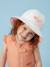 Bob réversible anti-uv - fille Blanc / Orange+Rose / Orange+Rose / Rouge 2 - vertbaudet enfant 