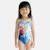 Maillot de bain enfant motif animé la reine des neiges Bleu+Mauve 6 - vertbaudet enfant 