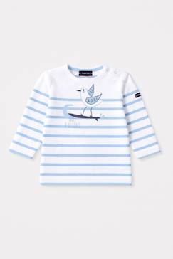 Marinière oiseau bébé - coton léger  - vertbaudet enfant