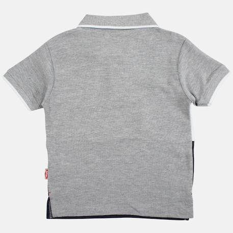 Polo manches courtes garçon imprimé Gris+Marine+Noir+Rouge 7 - vertbaudet enfant 