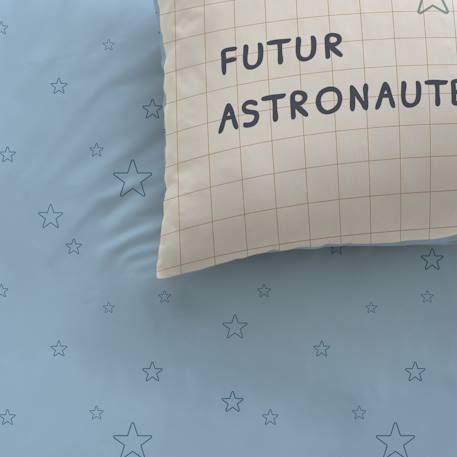Parure de lit imprimée 100% coton, galaxy Beige 2 - vertbaudet enfant 