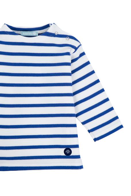 Marinière col bateau en coton loctudy bébé Blanc/braise+Blanc/etoile+Blanc/navire+Navire/blanc 6 - vertbaudet enfant 