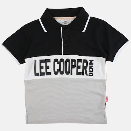 Polo manches courtes garçon imprimé Gris+Marine+Noir+Rouge 1 - vertbaudet enfant 