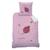 Parure de lit imprimée 100% coton, cocci coeur Rose 3 - vertbaudet enfant 