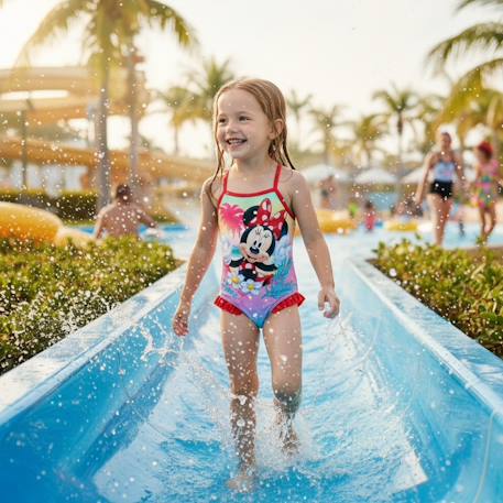 Maillot de bain enfant imprimé minnie Rose+Rouge 8 - vertbaudet enfant 