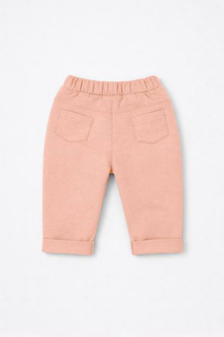 Pantalon en coton maille bébé Peach nectar 2 - vertbaudet enfant 