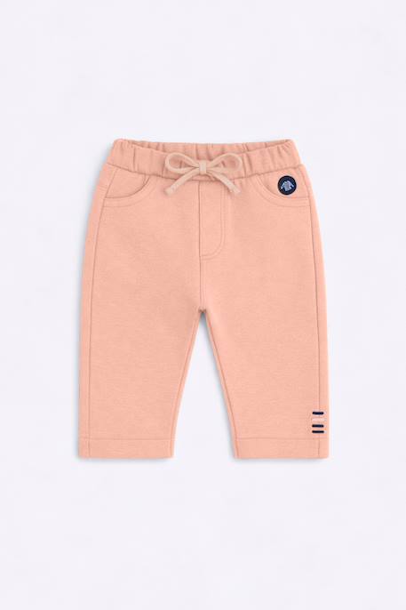 Pantalon en coton maille bébé Peach nectar 1 - vertbaudet enfant 