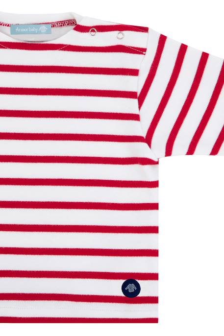 Marinière col bateau en coton loctudy bébé Blanc/braise+Blanc/etoile+Blanc/navire+Navire/blanc 3 - vertbaudet enfant 