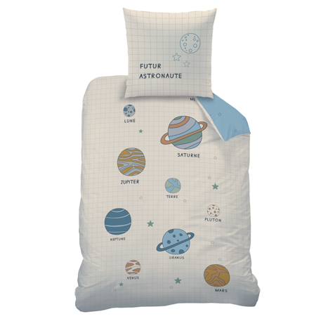 Parure de lit imprimée 100% coton, galaxy Beige 3 - vertbaudet enfant 