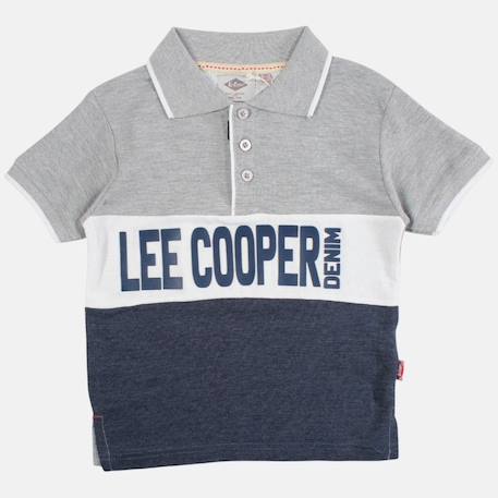 Polo manches courtes garçon imprimé Gris+Marine+Noir+Rouge 5 - vertbaudet enfant 