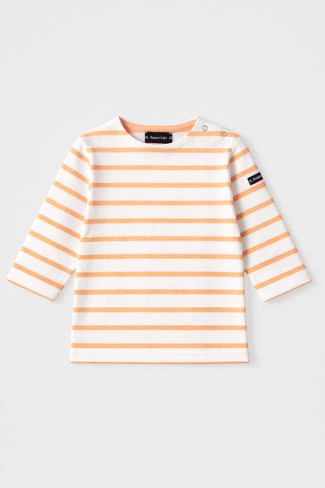 Bébé-T-shirt, sous-pull-Marinière en coton léger bébé