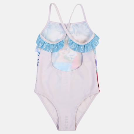 Maillot de bain enfant motif animé la reine des neiges Bleu+Mauve 11 - vertbaudet enfant 