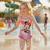 Maillot de bain enfant imprimé minnie Rose+Rouge 2 - vertbaudet enfant 