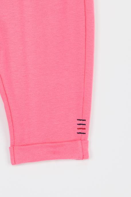 Pantalon en coton maille bébé Delhi+Peach nectar+Petunia 7 - vertbaudet enfant 