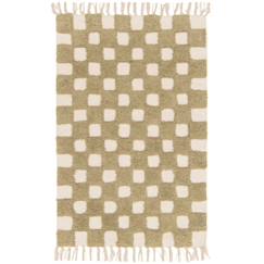 Linge de maison et décoration-Décoration-Tapis enfant à carreaux 100% coton mael