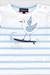 Marinière oiseau bébé - coton léger Blanc/placid blue 3 - vertbaudet enfant 