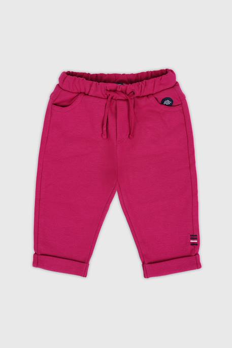 Pantalon en coton maille bébé Delhi+Peach nectar+Petunia 1 - vertbaudet enfant 