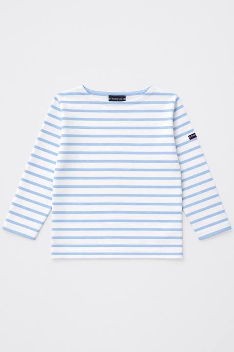 Marinière en coton loctudy enfant Blanc/placid blue 1 - vertbaudet enfant 