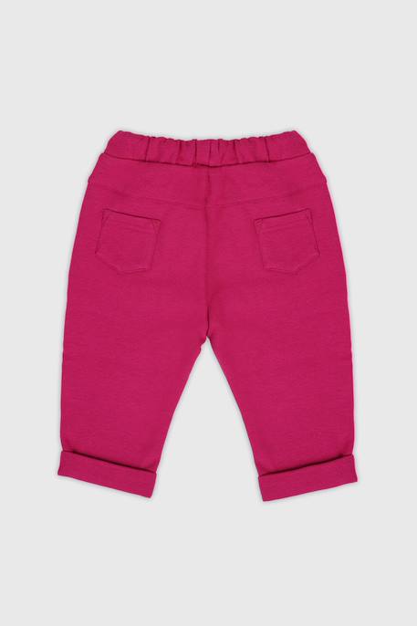 Pantalon en coton maille bébé Delhi+Peach nectar+Petunia 2 - vertbaudet enfant 