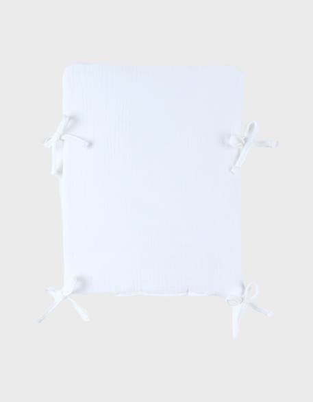 Tour de lit et protège barreaux mousseline de coton Beige 4 - vertbaudet enfant 