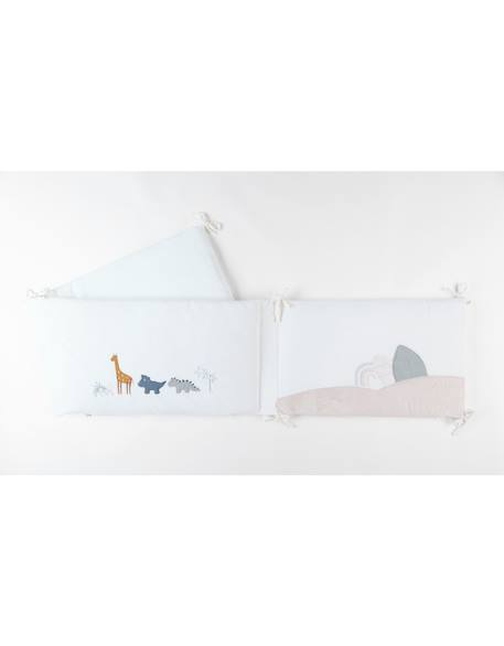 Tour de lit tiga stegi & ops en veloudoux Blanc 5 - vertbaudet enfant 