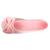 Chaussons ballerines ultra confortables, en coton biologique et semelle en cuir, détail grand nœud Corail+Noir 2 - vertbaudet enfant 