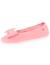 Chaussons ballerines ultra confortables, en coton biologique et semelle en cuir, détail grand nœud Corail+Noir 6 - vertbaudet enfant 