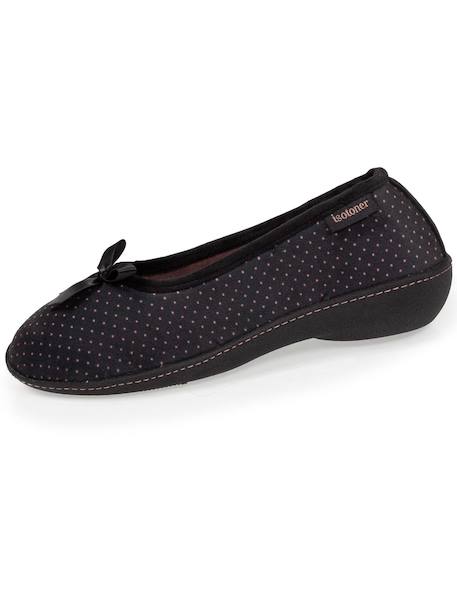Chaussons ballerines ultra doux, ultra confort talon de 3,8 cm Pois 6 - vertbaudet enfant 