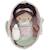 Poupée souple et son couffin Rose, vert, blanc 2 - vertbaudet enfant 