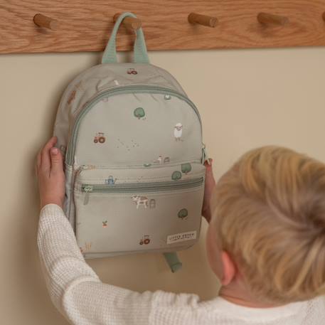Sac à dos bébé little farm (22,5x29 cm) Vert, blanc, jaune 6 - vertbaudet enfant 