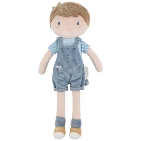 Poupée peluche garçon enfant douce pour câlins Bleu, beige 1 - vertbaudet enfant 