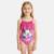 Maillot de bain 1 pièce avec volant et imprimé fille minnie Rose+Rose clair+Rouge 12 - vertbaudet enfant 