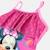 Maillot de bain 1 pièce avec volant et imprimé fille minnie Rose+Rose clair+Rouge 5 - vertbaudet enfant 