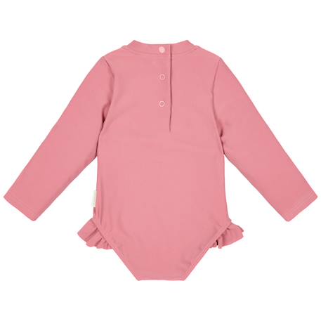 Maillot de bain anti-UV bébé fille 1 pièce manches longues Rose, violet, vert 2 - vertbaudet enfant 