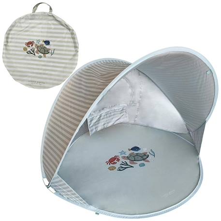 Tente de plage anti-uv fresh greens Vert, blanc, bleu 1 - vertbaudet enfant 