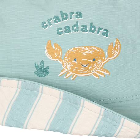 Bob réversible enfant été léger protection soleil Blanc, vert+Blanc, vert 6 - vertbaudet enfant 