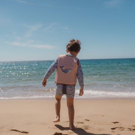 Gilet de natation enfant aide à la flottaison confortable Bleu, marron, blanc 5 - vertbaudet enfant 