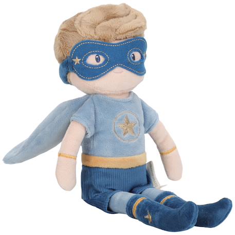 Poupée peluche garçon enfant douce tenue héro jeu d’imitation Bleu, jaune, marron+Rose, marron, jaune 3 - vertbaudet enfant 
