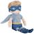 Poupée peluche garçon enfant douce tenue héro jeu d’imitation Bleu, jaune, marron+Rose, marron, jaune 3 - vertbaudet enfant 