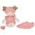 Poupée bébé souple enfant avec vêtements amovibles Rose, marron 3 - vertbaudet enfant 